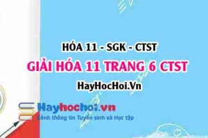 Giải Hóa 11 trang 6 Chân trời sáng tạo